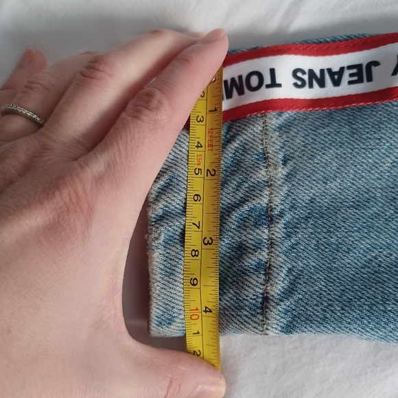 VTG TOMMY HILFIGER Trucker Sydney Tape Light Jacket Women's Sz M Capsule Spring - Picture 8 of 12